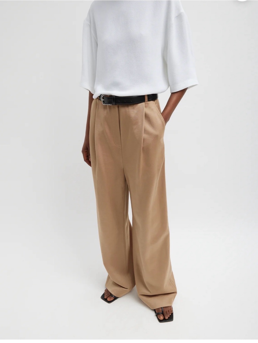 Tibi silk Terry Pleated Pull on Pants Women's Large